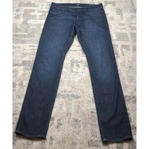 Hugo Boss Women's Slim Fit Dark Blue Lightweight Denim Jeans 34x30 MADE MILAN IT